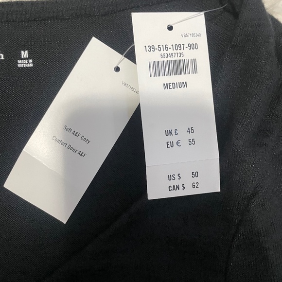 NWT Black Abercrombie Cross-Front Bodysuit - Picture 3 of 4